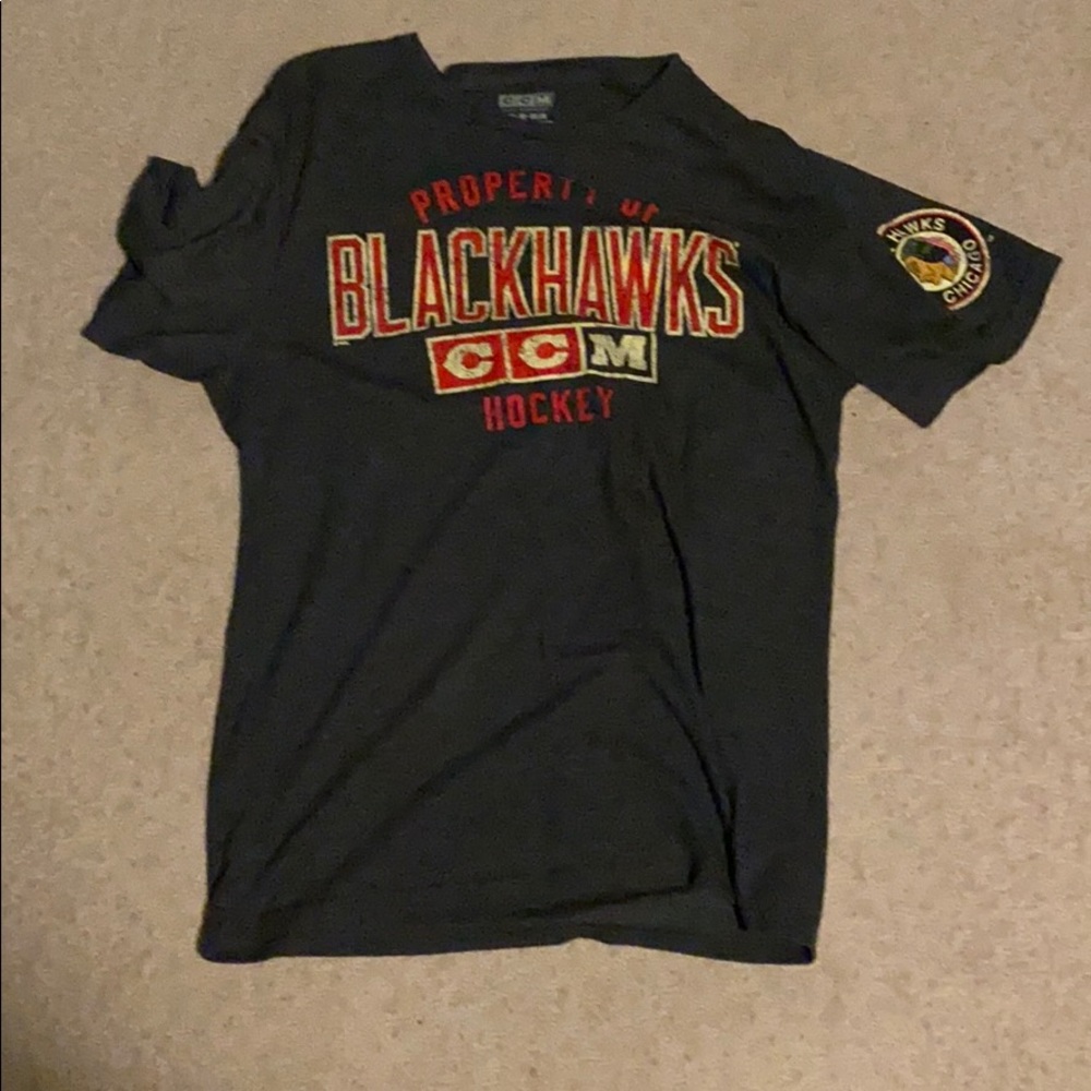 Blackhawks CCM short sleeve shirt